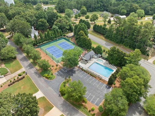 birds eye view of property