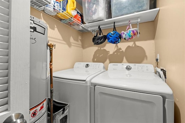 laundry area featuring independent washer and dryer