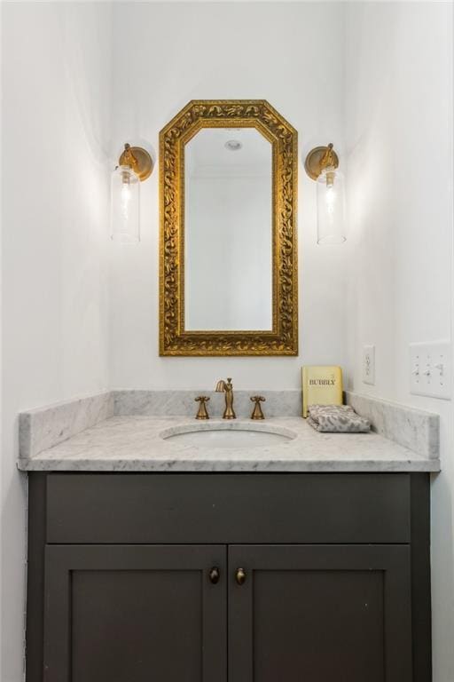 bathroom featuring vanity