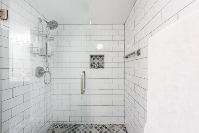 full bath featuring a shower stall