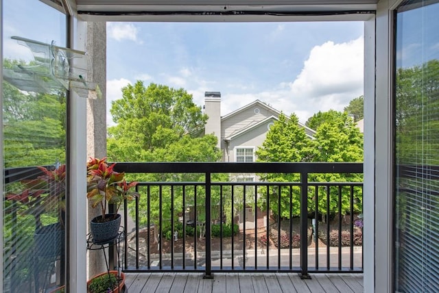 view of balcony