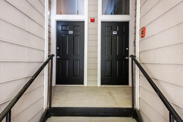 view of exterior entry