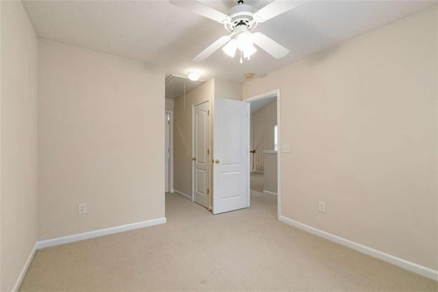184 Darbys Crossing Ct, Hiram, GA 30141 - unfurnished bedroom featuring attic access, light carpet, baseboards, and ceiling fan