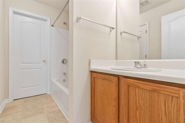 184 Darbys Crossing Ct, Hiram, GA 30141 - full bath featuring vanity, tub / shower combination, and baseboards