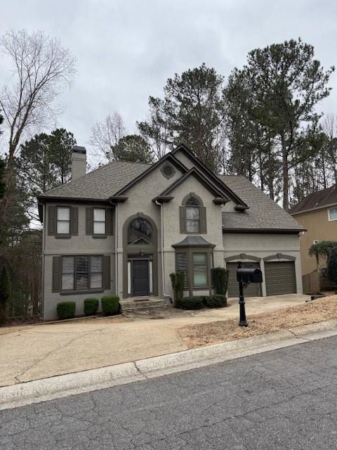 view of front of house featuring a garage