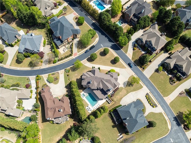 birds eye view of property featuring a residential view