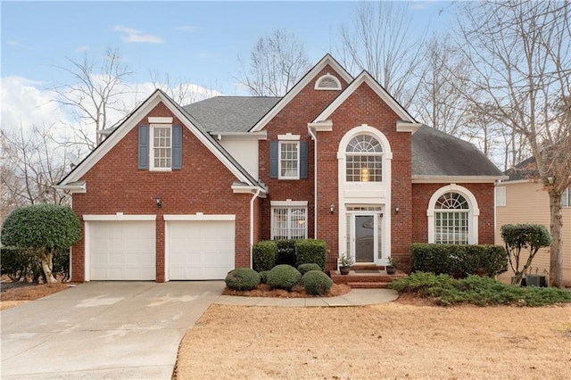 front facade featuring a garage