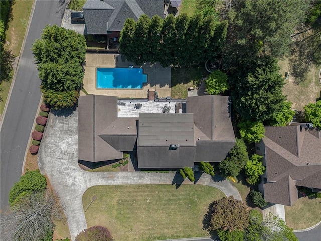 1935 Northbrooke Ln, Dunwoody, GA 30338 - aerial view of property and surrounding area featuring a pool area