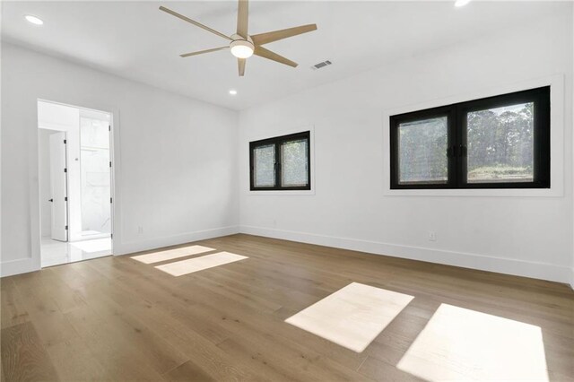 5175 Cascade Rd, Atlanta, GA 30331 - unfurnished room with a ceiling fan, baseboards, recessed lighting, and wood finished floors