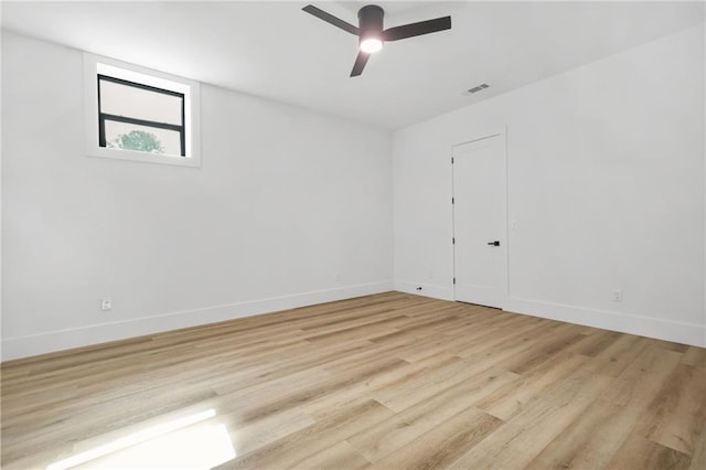 5175 Cascade Rd, Atlanta, GA 30331 - spare room featuring light wood-style flooring, baseboards, and ceiling fan