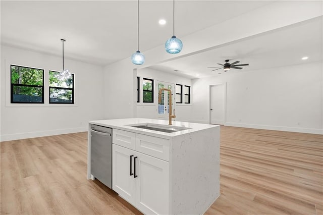 5175 Cascade Rd, Atlanta, GA 30331 - kitchen with a sink, stainless steel dishwasher, plenty of natural light, pendant lighting, and recessed lighting