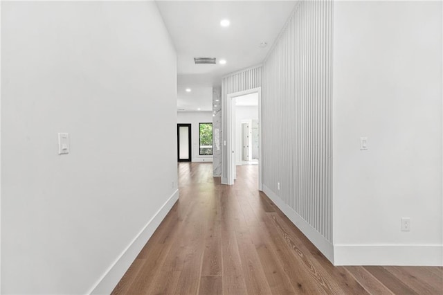 5175 Cascade Rd, Atlanta, GA 30331 - hallway with recessed lighting, wood finished floors, and baseboards