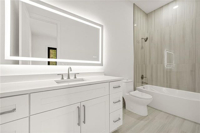 5175 Cascade Rd, Atlanta, GA 30331 - bathroom with toilet, vanity, and shower / bathtub combination