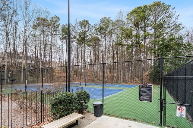 view of tennis court