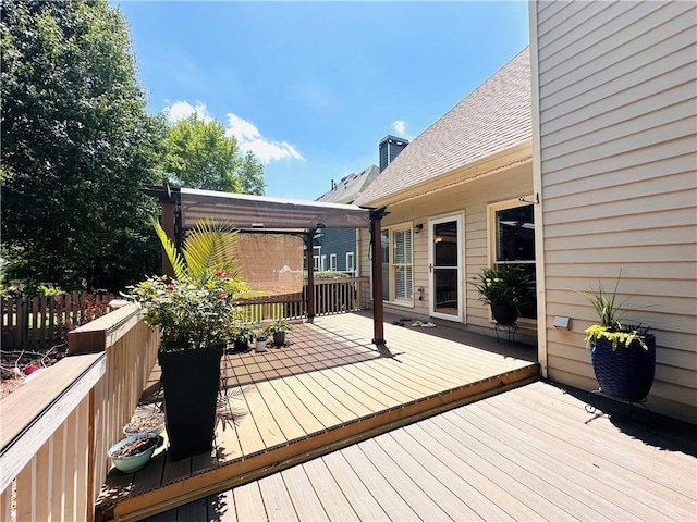 1739 Praters Pt, Dacula, GA 30019 - view of wooden deck