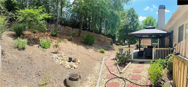 1739 Praters Pt, Dacula, GA 30019 - view of yard featuring a gazebo and fence