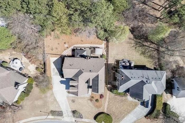 1739 Praters Pt, Dacula, GA 30019 - aerial view of property and surrounding area