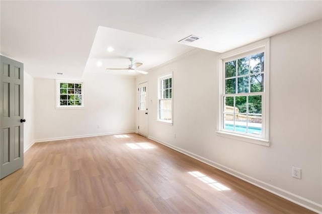 2015 Clipper Straits, Snellville, GA 30078 - spare room featuring plenty of natural light, light wood-style floors, and ceiling fan