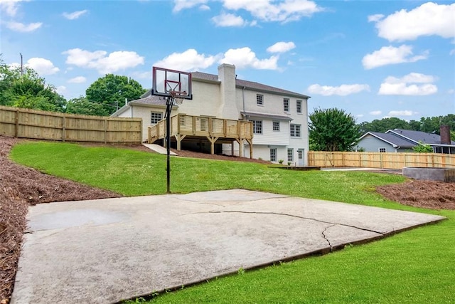 2015 Clipper Straits, Snellville, GA 30078 - view of sport court featuring a fenced backyard