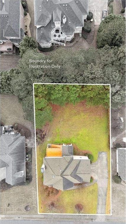 birds eye view of property