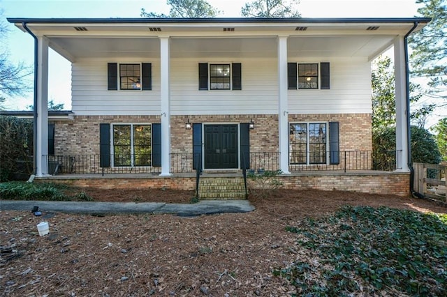 view of front of house with a porch