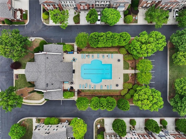 birds eye view of property