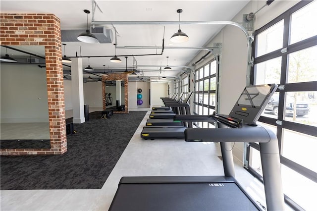 view of exercise room