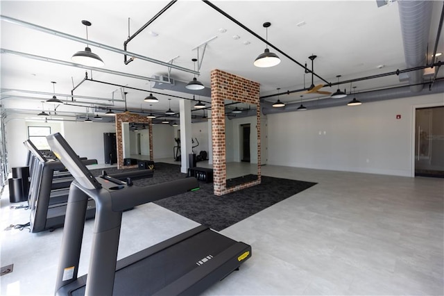 view of exercise room