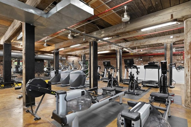 view of gym