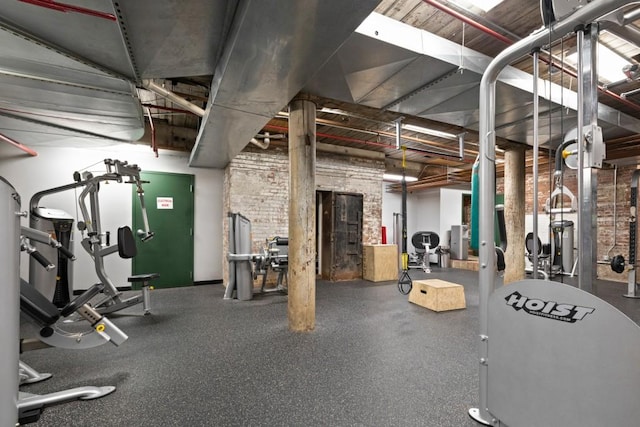 view of workout area