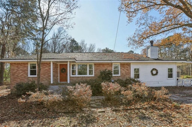 view of ranch-style house