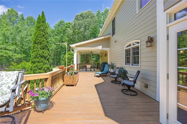 view of deck