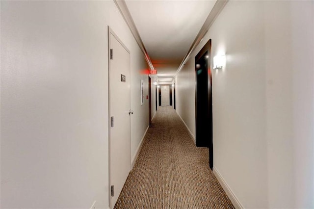 3481 Lakeside Dr NE Unit 902, Atlanta, GA 30326 - corridor with carpet and crown molding