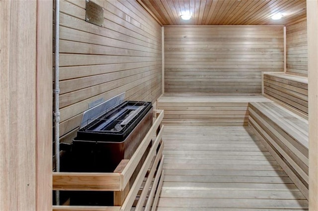 3481 Lakeside Dr NE Unit 902, Atlanta, GA 30326 - sauna / steam room featuring wood walls and wood ceiling