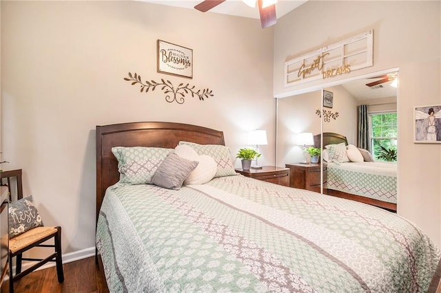 624 Spanish Oak Dr, Acworth, GA 30102 - bedroom with wood finished floors and baseboards