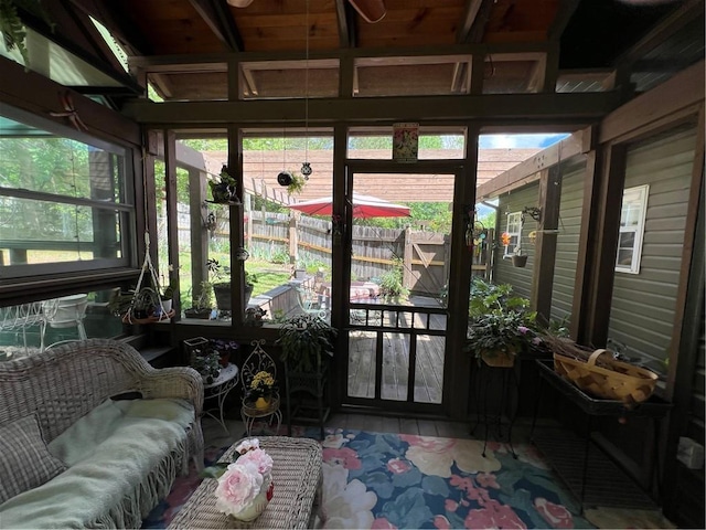view of sunroom / solarium