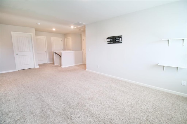 243 Hummingbird Trl, Dallas, GA 30132 - spare room with light colored carpet and recessed lighting