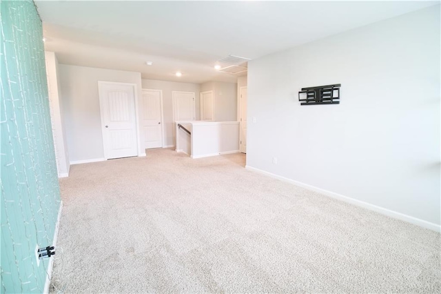 243 Hummingbird Trl, Dallas, GA 30132 - spare room with light carpet and recessed lighting