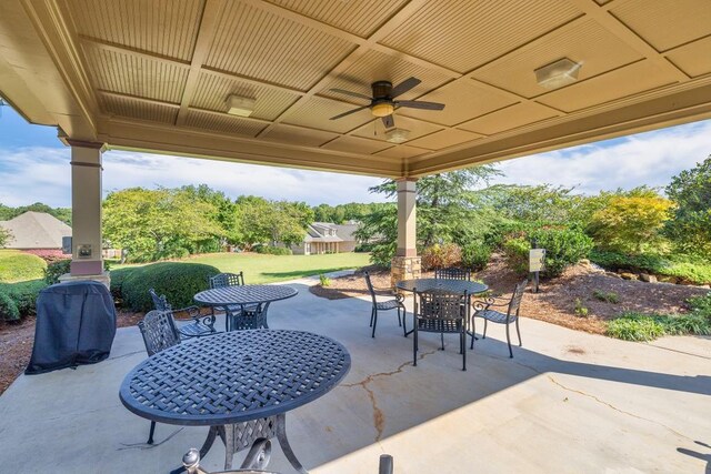 view of community with a gazebo and a yard