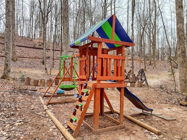 view of jungle gym