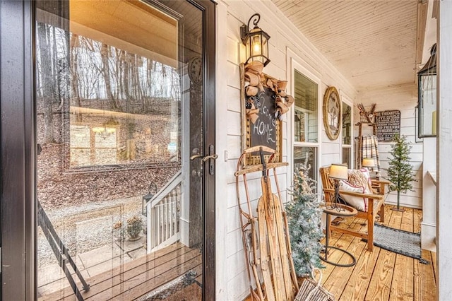 view of sunroom / solarium