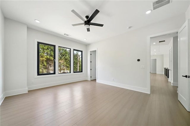 155 Westbrook St, Buford, GA 30518 - empty room featuring visible vents, a ceiling fan, and wood finished floors