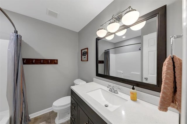 70 Maplewood Ln, Acworth, GA 30101 - full bath featuring vanity and shower / bath combo with shower curtain