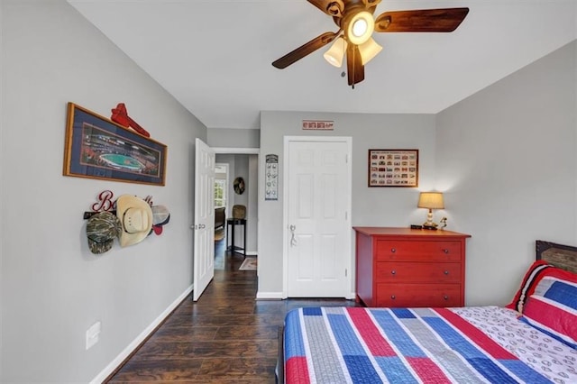 70 Maplewood Ln, Acworth, GA 30101 - bedroom with dark wood finished floors and ceiling fan