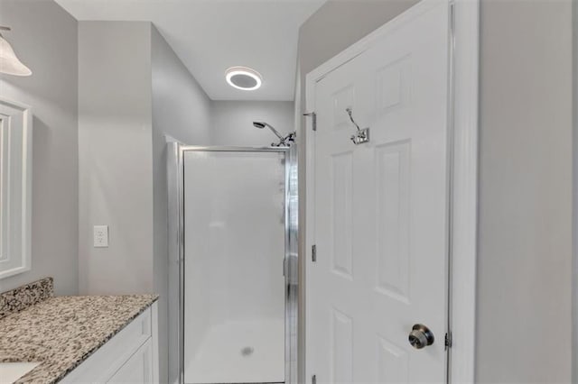 70 Maplewood Ln, Acworth, GA 30101 - bathroom with a shower stall and vanity