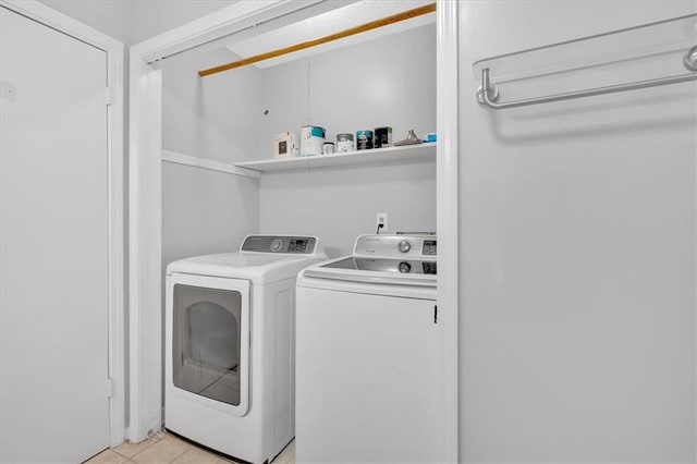 19 Quail Hollow Ct, Dallas, GA 30157 - washroom with separate washer and dryer and light tile patterned flooring