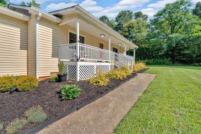 19 Quail Hollow Ct, Dallas, GA 30157 - view of property exterior featuring a lawn and a porch