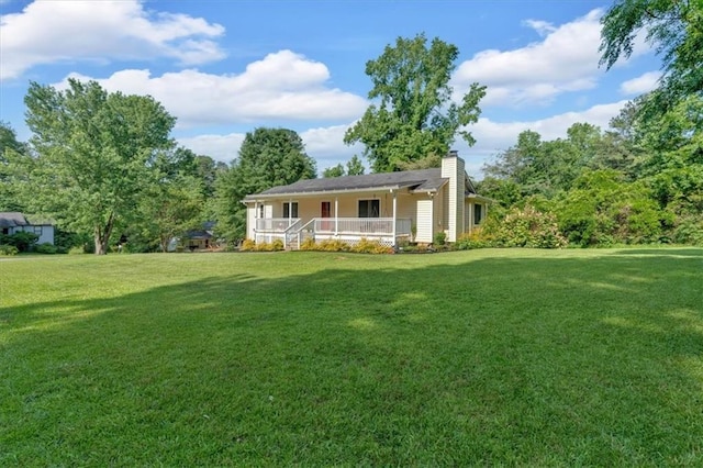 19 Quail Hollow Ct, Dallas, GA 30157 - view of green lawn featuring a porch