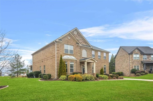 view of front of house with a front yard