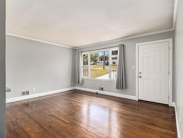 3453 Eisenhower Cir E, Atlanta, GA 30354 - spare room featuring wood finished floors, crown molding, and baseboards